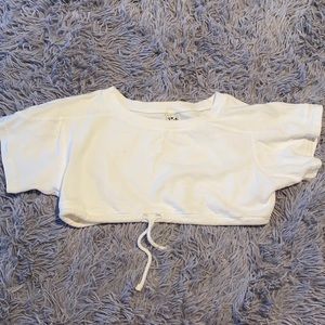 Cropped White T shirt!